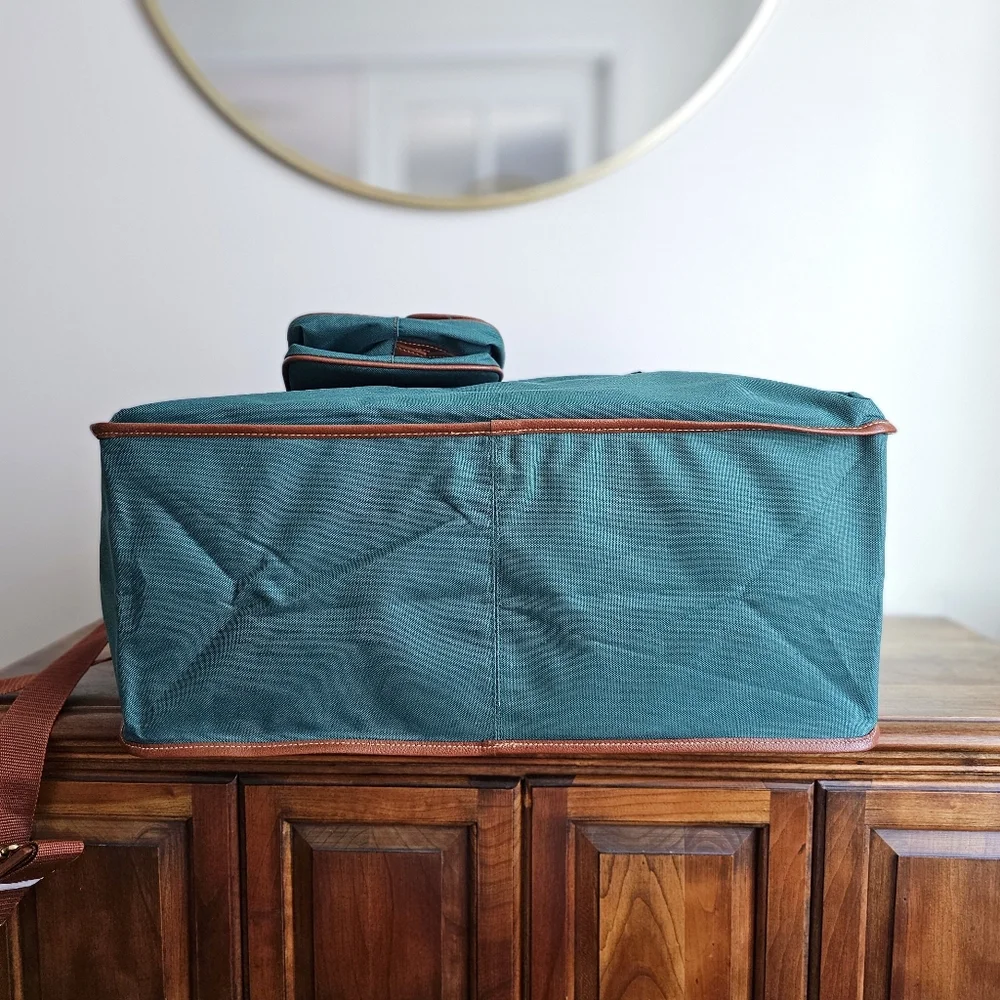 POLO RALPH LAUREN Vintage Teal Travel Weekender Bag Set New Old Stock